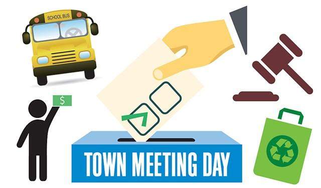 Town meeting day icon